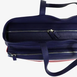 Sport Blue & Red Bag with Tennis-Racket-Shaped Pocket