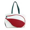 Sport White & Red Bag with Tennis-Racket-Shaped Pocket