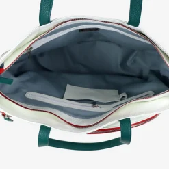 Sport White & Red Bag with Tennis-Racket-Shaped Pocket