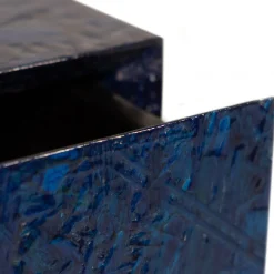 Spring Bedside Table With Drawer Blue by Fabrizio Contaldo