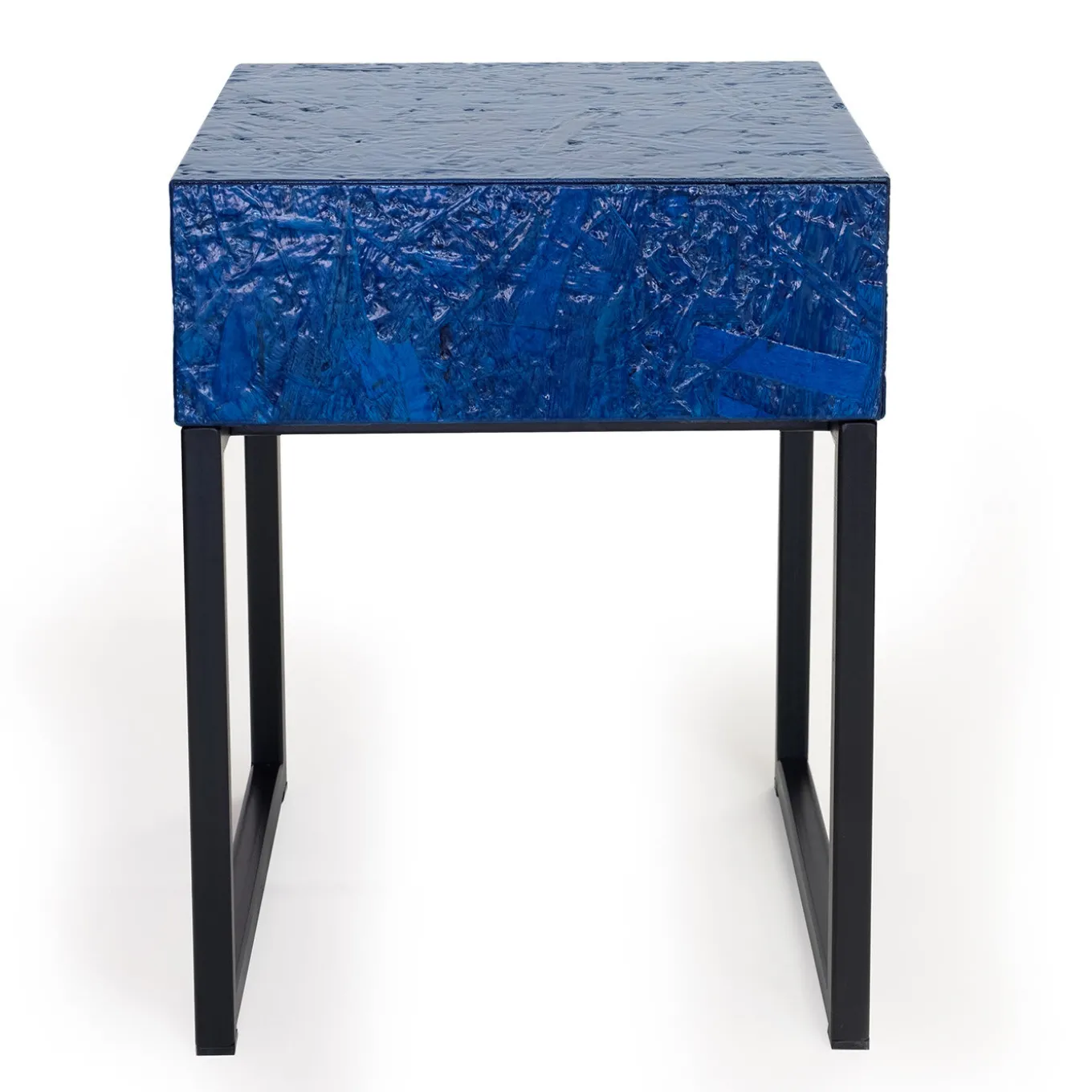 Spring Bedside Table With Drawer Blue by Fabrizio Contaldo