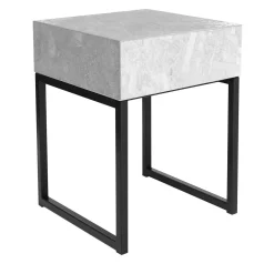 Spring Bedside Table With Drawer White by Fabrizio Contaldo