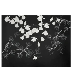 Spring White Row Wallpaper