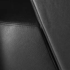 Spritz Swivel Black Leather Armchair by Lorenza Bozzoli