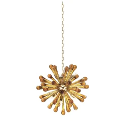 Sputnik Amber Venetian Glass Chandelier