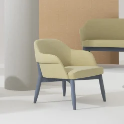 Spy 651 Yellow and Blue Armchair by Emilio Nanni
