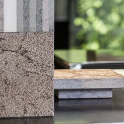 Square B Brown Marble Vase With Lid By Luciano Setten