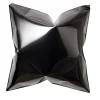 Square Gray Pillow-Shaped Wall Sculpture