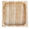 Square Tray in Travertine Stone