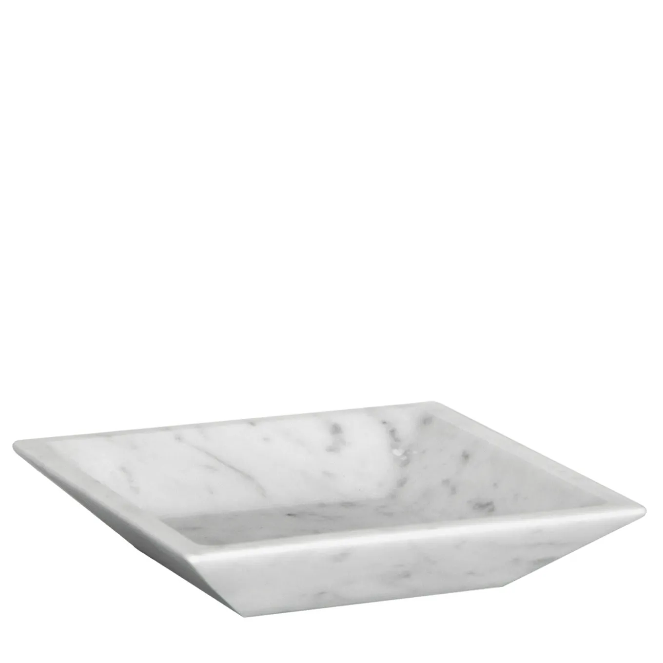 Square White Carrara Soup Plate by Studioformart