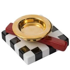 Squash Gold Ashtray by Maria Sanchez - Memphis Milano