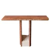 SSC103-2 Travertino Rosso Marble Console