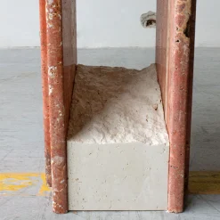 SSC103-2 Travertino Rosso Marble Console