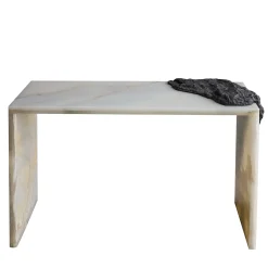 SSC106 White Onyx Console