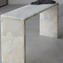 SSC106 White Onyx Console