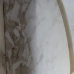 SST023 Calacatta Oro Round Marble Side Table