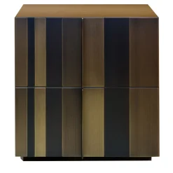 ST 09 Burnished Copper Bedside Table