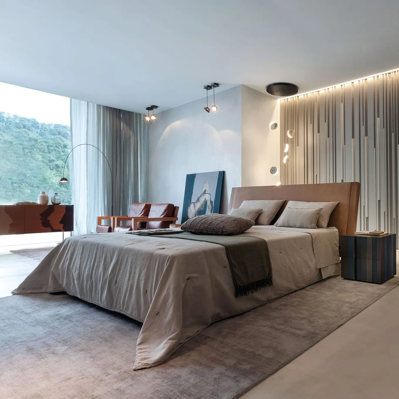 ST 09 Burnished Copper Bedside Table