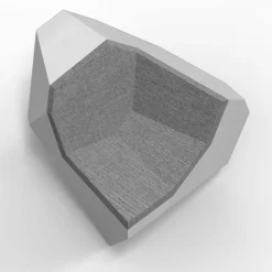 21st Century Grey Rolling Stone Armchair