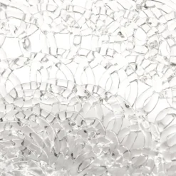 21st Century Large Glass Lace Fruit Bowl