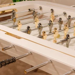 Stadium ivory foosball table by Pino Vismara