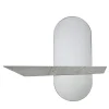 Stadium White Carrara Wall Mirror