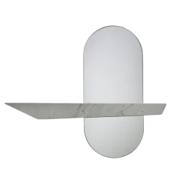 Stadium White Carrara Wall Mirror