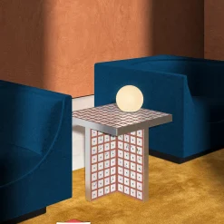 Standard Geometries Calacatta Side Table by David/Nicolas