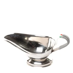 Steel Gravy Boat With Gray Coating