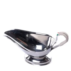 Steel Gravy Boat With White Coating