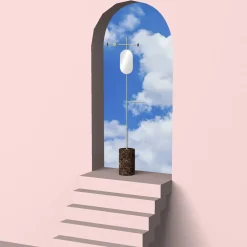 Stelo Emperador Dark and White Coat Hanger with Mirror