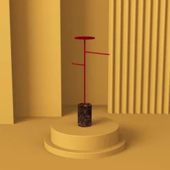 Stelo Emperador Dark and Red Coat Hanger and Object Rack