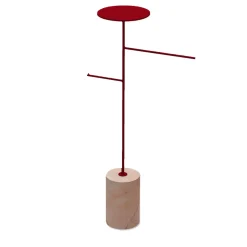 Stelo Pink Portogallo and Red Coat Hanger and Object Rack