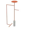 Stelo White Carrara and Orange Coat Hanger with Stand