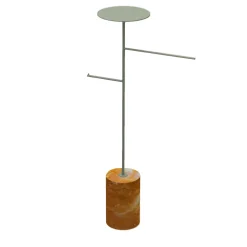 Stelo Yellow Siena and Green Coat Hanger and Object Rack