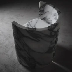 Sterling Calacatta Marble Chair