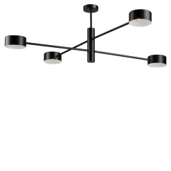 Stick Matte Black finish Metal 4-lights Ceiling Lamp