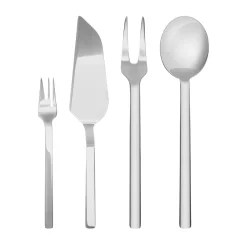 Stile 9-Piece Silver Dessert Serving Set by Pininfarina