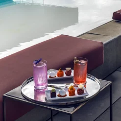 Stile Round Stainless Steel Tray