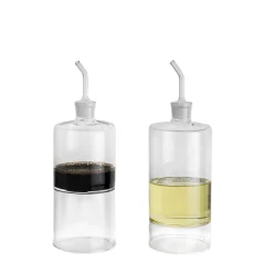 Stile Set of Oil and Vinegar Glass Bottles