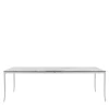 Stiletto Super White Marble Outdoor Dining Table
