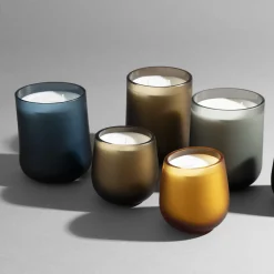 Stilla Cerae Large Deep Blue Candle By Federico Peri