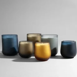 Stilla Cerae Large Deep Blue Candle By Federico Peri