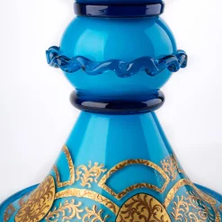 Stmat Blue and Gold Goblet-Shape Bowl