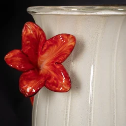 Stmat Polychrome Vase with Flowers