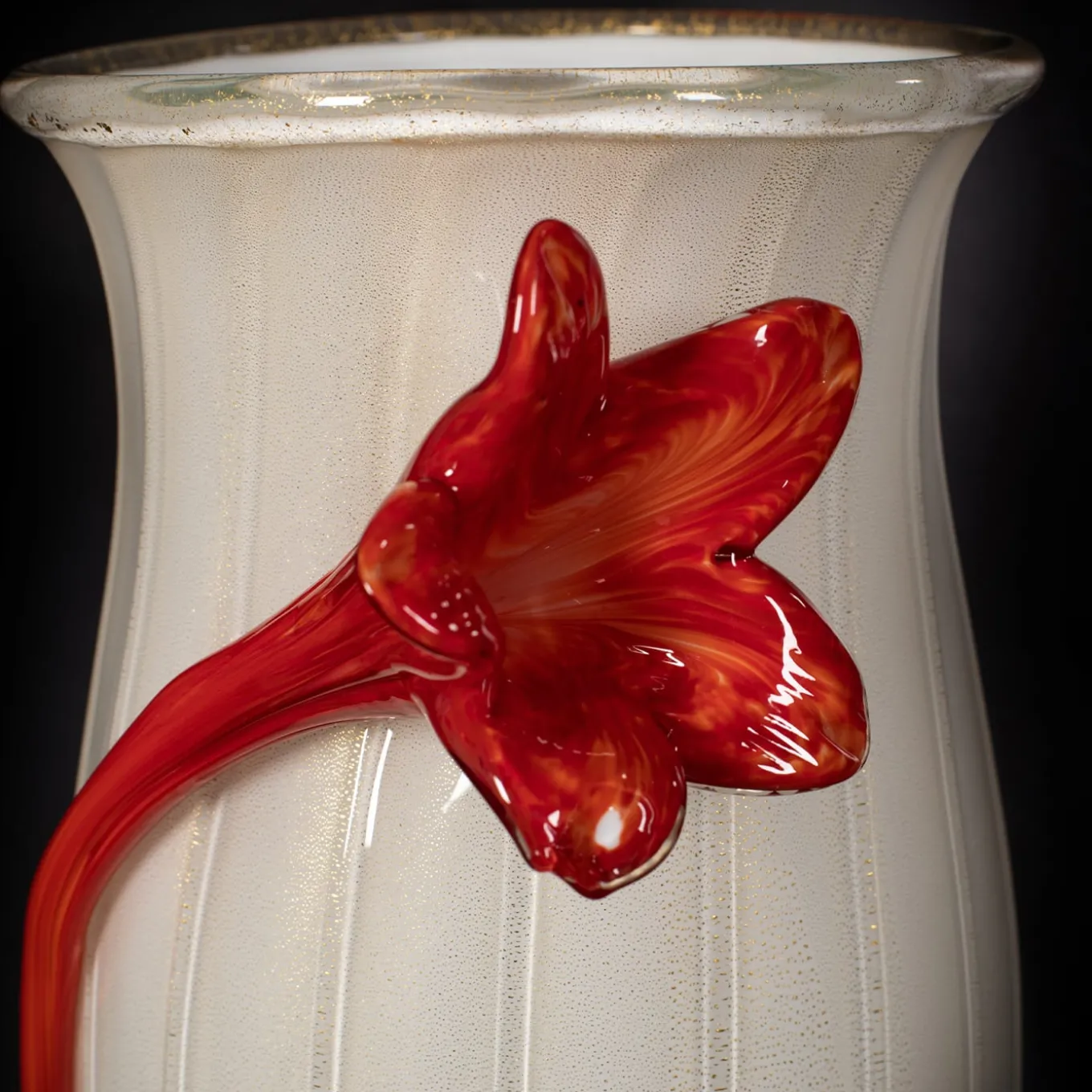 Stmat Polychrome Vase with Flowers