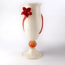 Stmat Polychrome Vase with Flowers
