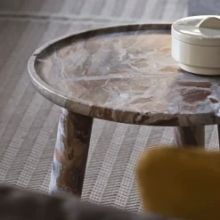 Stone Round Coffee Table 50 by Ludovica and Roberto Palomba