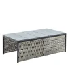 Stone Top Outdoor Rectangular Cocktail Table