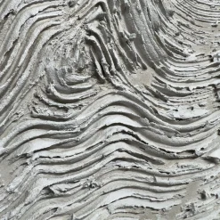 Stratificazioni White Textured Resin Painting